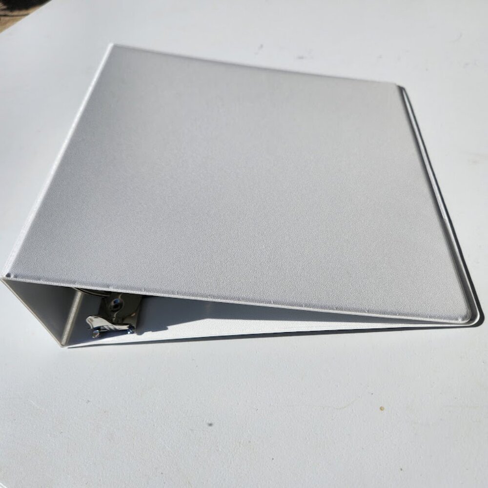 New 3" 3 Inch 3 Ring Binder Round Ring White School Supplies Teacher's Supplies